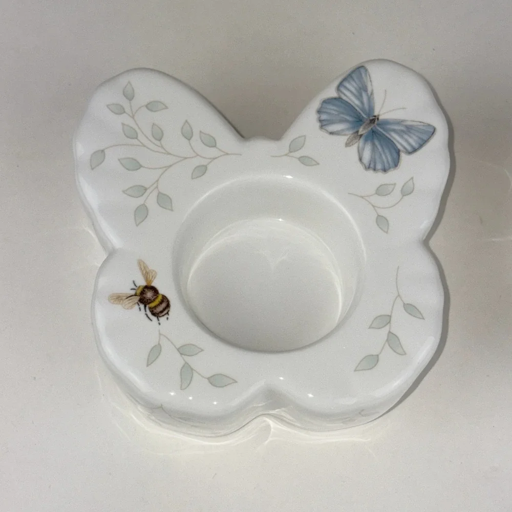 NEW Lenox Butterfly Meadow Figural‎ Butterfly Tealight Candle Holders Set Of 3